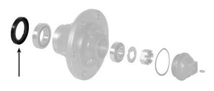Pakdåse forreste nav (90.5 x 56.75 x 17mm)