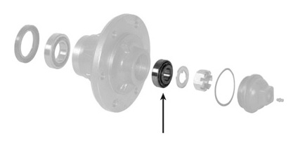 Frontnav - Ydre leje (19.05 x 45.24 x 15.45 mm) EFTER 368616