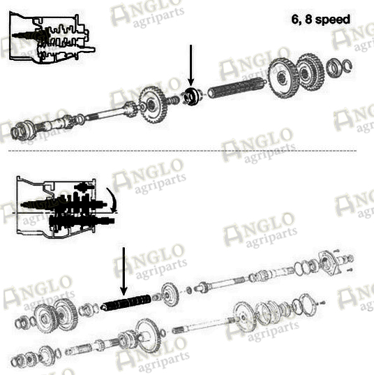 Hovedakselleje Transmissions input